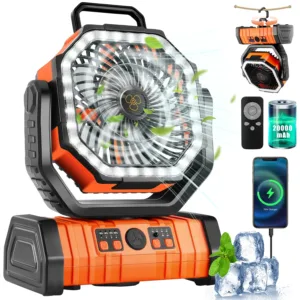 F6 3-in-1 20000mAh USB Rechargeable Portable Emergency Fan