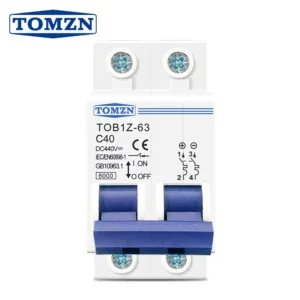 TOMZN 2P DC MCB 6KA 440V Mini Circuit Breaker 3A 6A 10A 16A 20A 25A 32A 40A 50A 63A