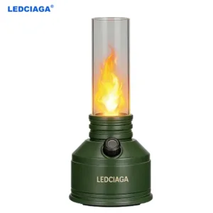 LEDCIAGA Gen2 Realistic Portable LED Vintage Flame Night Lamp Table Light for Yard Patio Garden Birthday  Decorative  Camping